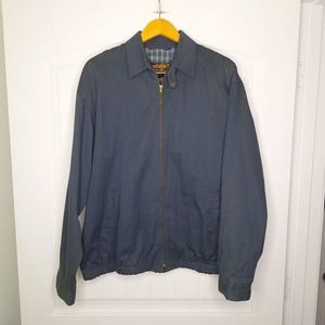 Eddie Bauer Bomber Jacket Men's Large Made in USA Blue